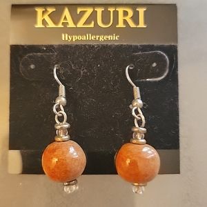 African Kazuri Earrings - Handmade Beads